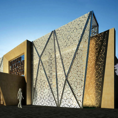 Encadrement en aluminium préfabriqué de mur rideau de goujon en métal de Decoiling de mur rideau