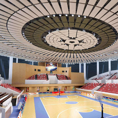 S235JR a préfabriqué le poids léger de toit de salle de gymnastique de structure métallique 150mm