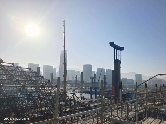Installation sur le site Q235 Cadre spatial Truss Entrepôt de charbon