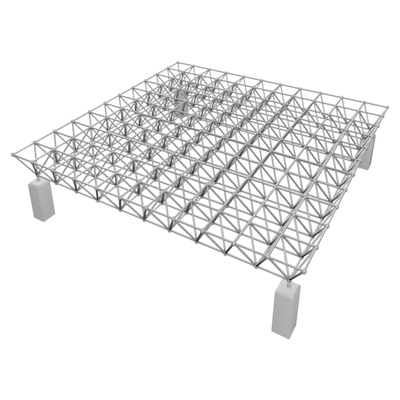 Jonction soudée de cadre spatial en aluminium pour la construction de bâtiments en acier, structure de nœud boulonné GB