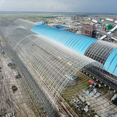 Grande envergure du cadre Q345 en acier de la construction 100-300m de l'espace de grille légère de cadre