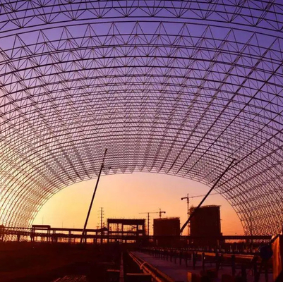 Les bâtiments à charpente d'acier galvanisés d'immersion chaude arquent le cadre structurel 300m de l'espace