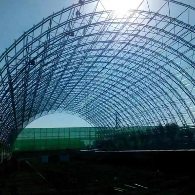 Les bâtiments à charpente d'acier galvanisés d'immersion chaude arquent le cadre structurel 300m de l'espace