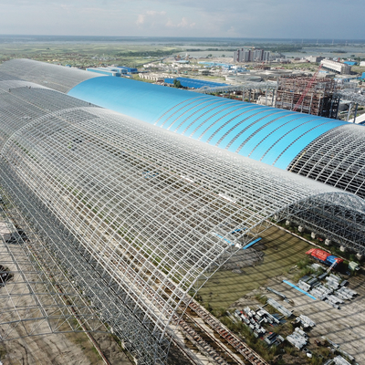 Toit en acier de lumière de la structure de toit de cadre de l'espace de longue construction préfabriquée d'envergure 0.8mm