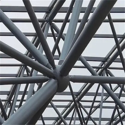 Q345 a préfabriqué le noeud gigaoctet galvanisé par connexion de cadre de l'espace