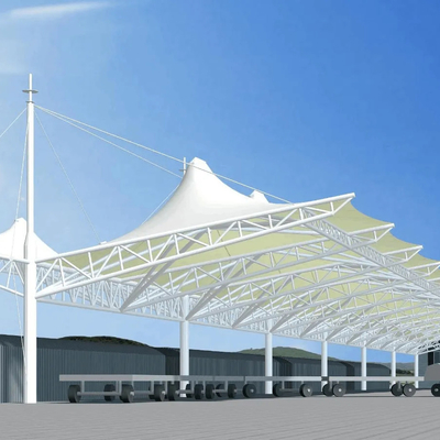 Tentes blanches de tissu de tension de structure de tension préfabriquée de PVC