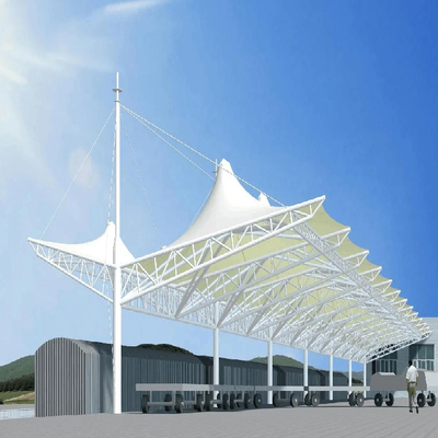 Tentes blanches de tissu de tension de structure de tension préfabriquée de PVC