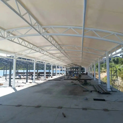 Structure de membrane de la tension Q235 construisant le toit de l'unité centrale 0.6mm imperméable