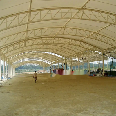 Structure de membrane de la tension Q235 construisant le toit de l'unité centrale 0.6mm imperméable
