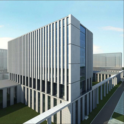 Conception de mode façades de bâtiments en verre Low-E mur-rideau en verre à double vitrage