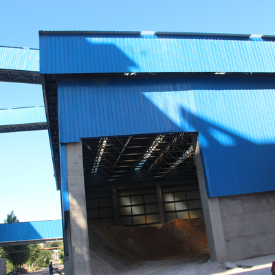 Hangars préfabriqués faits sur commande d'atelier de l'entrepôt 50mm d'acier de construction