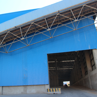 Hangars préfabriqués faits sur commande d'atelier de l'entrepôt 50mm d'acier de construction
