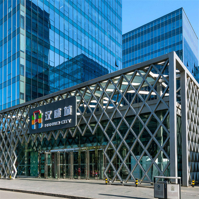La façade Q355 extérieure lambrisse le double DAO en verre de mur rideau de 1.5mm