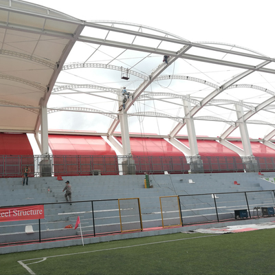 Double poinçon gonflable d'unité centrale de toit de structure de membrane de tension