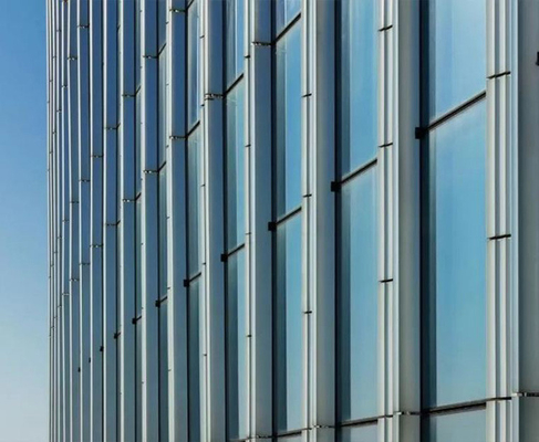 Conception de mode façades de bâtiments en verre Low-E mur-rideau en verre à double vitrage