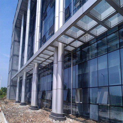 Gigaoctet de verre trempé de mur rideau de DAO en aluminium du système 0.36mm pour le haut bâtiment
