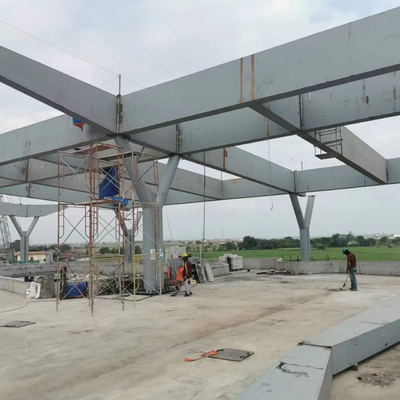 Structure de toit du cadre en acier Q235 pour le chemin de fer à grande vitesse de Jakarta Bandung