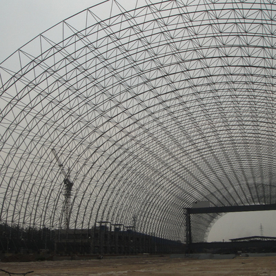 Bâtiment à pans de bois en acier préfabriqué de Q235 Q345 Q355 pour la grande longue envergure