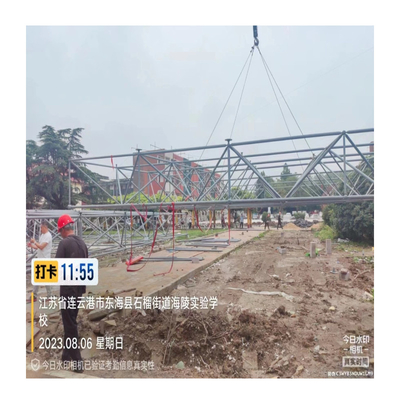 Noeud de cadre d'espace en acier de construction de structure métallique avec l'acier Q345 (S355JR) ou Q235 (S235JR)