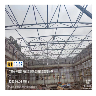 Noeud de cadre d'espace en acier de construction de structure métallique avec l'acier Q345 (S355JR) ou Q235 (S235JR)