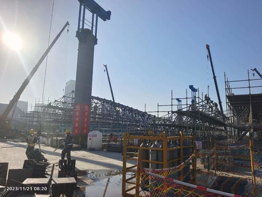 Installation sur le site Q235 Cadre spatial Truss Entrepôt de charbon