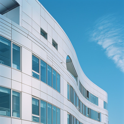 Coupe métallique Façade en aluminium perfectionnée à bord rond et biselé