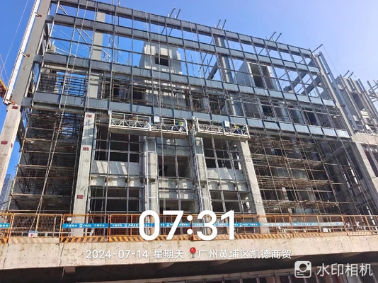 Projet de paroi de rideau en verre normal pour revêtement de fenêtre coulissante