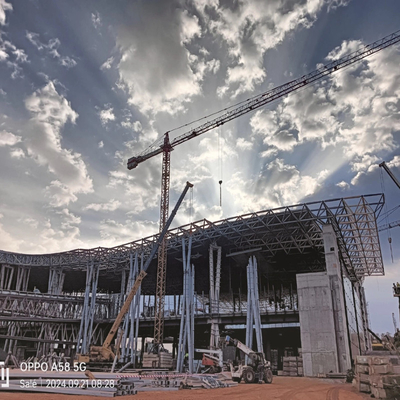 Q355 Étagères d'acier pour espace bâtiment de terminal d'aéroport pour bâtiment à grande portée
