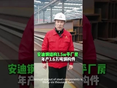 Structure préfabriquée en acier léger avec panneau sandwich