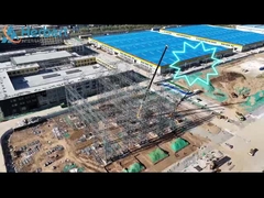 Un cadre en acier à plusieurs étages pour notre dernière construction!